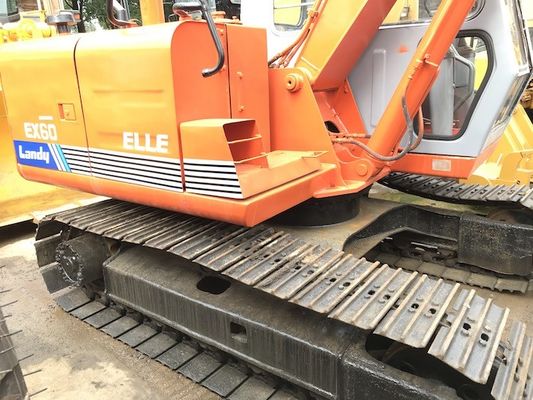 ประเทศจีน 6000kg 0.3CBM Speed ​​5km / H EX60-1 มือสอง Hitachi Diggers ผู้ผลิต