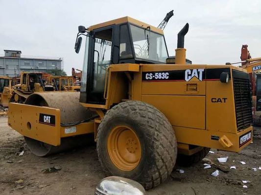 ประเทศจีน Caterpillar CS-583C รถบดถนนมือสอง ผู้ผลิต