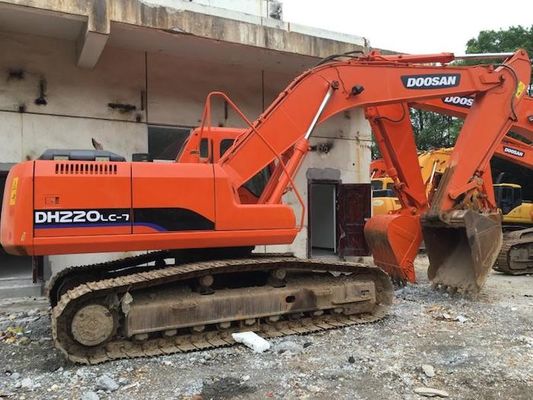 บูมยาว 5700 มม. DOOSAN DH220 21400kg เครื่องขุดมือสอง ผู้ผลิต