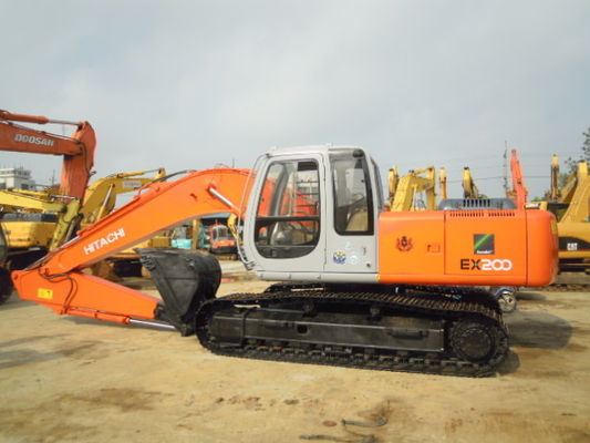 6.5L Displacement Japan Hitachi EX200-5 รถขุดตีนตะขาบมือสอง ผู้ผลิต