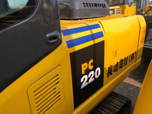 5.5 กม. / ชม. ความเร็ว 107KW PC220-7 ตีนตะขาบใช้ Komatsu Excavator ผู้ผลิต