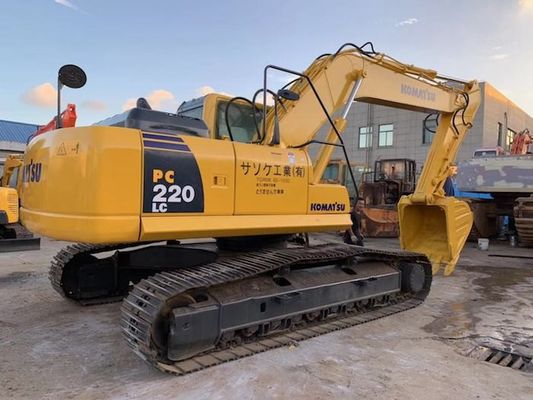 6.7L Displacement 134kw Komatsu PC220-8 22T รถขุดมือสอง ผู้ผลิต