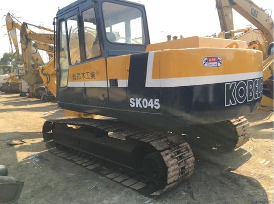 0.5m3 Bucket 12ton SK045 รถขุด Kobelco มือสอง ผู้ผลิต