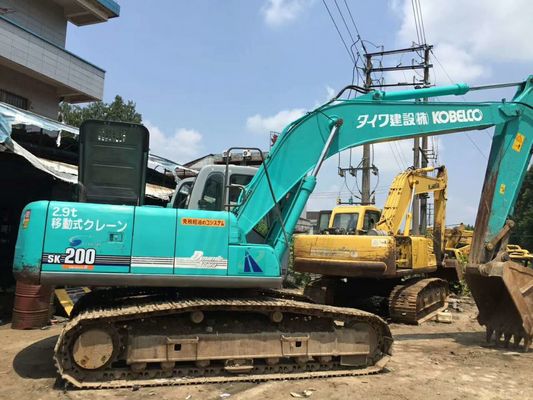 SK200-6 ชั่วโมงการทำงาน 3798h 0.7m3 Bucket Used Kobelco Excavator ผู้ผลิต