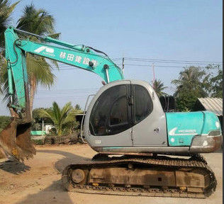 0.5M3 ถัง 12T น้ำหนักปี 2549 SK120-5 รถขุด Kobelco มือสอง ผู้ผลิต