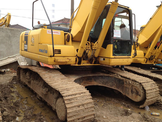 ถัง 1m3 น้ำหนัก 22T Komatsu Pc220-7 รถขุดขนาดเล็กมือสอง ผู้ผลิต
