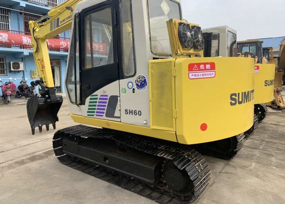 4 สูบ 2003 ปี 4200h SH60 น้ำหนัก 6t มือสอง Sumitomo Excavator ผู้ผลิต