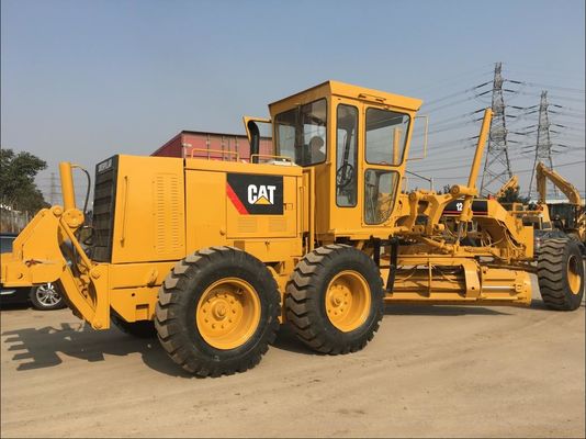 10.3L Displacement 21000kg Caterpillar 120H รถเกลี่ยดินมือสอง ผู้ผลิต
