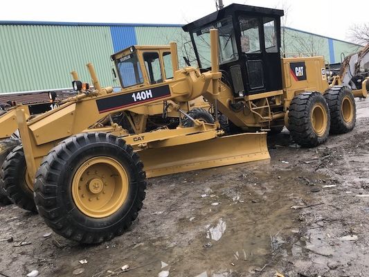 กำลังสูงสุด 185HP 6 กระบอกสูบ Caterpillar 140H Old Motor Grader ผู้ผลิต