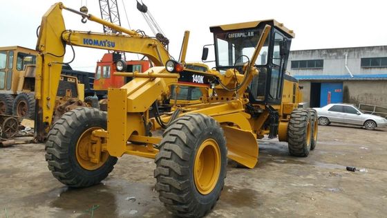 7.2L Displacement 17510kg Caterpillar 140K รถเกลี่ยดินมือสอง ผู้ผลิต
