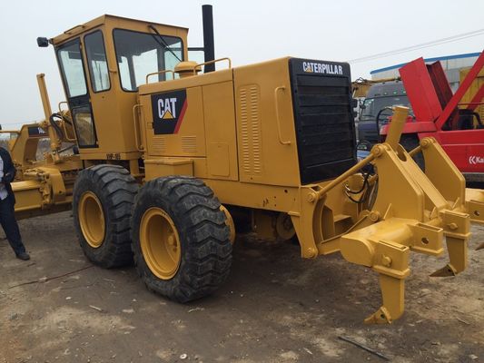 Caterpillar 140H เวลาทำงาน 1200h 6 กระบอกสูบเกรดเดอร์ถนนเก่า ผู้ผลิต