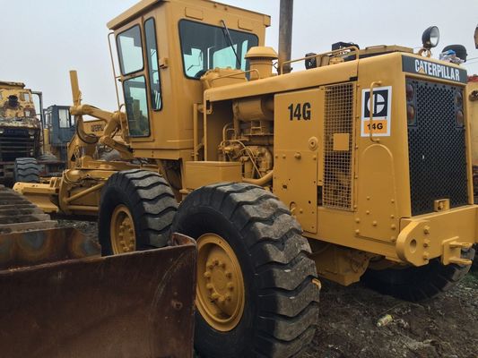 134.2kw กำลังสูงสุด 18440 กก. Caterpillar 14G รถเกลี่ยดินมือสอง ผู้ผลิต
