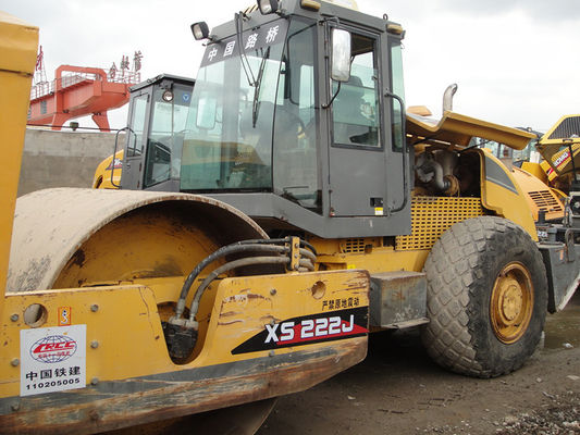 22000 กก. ความสามารถในการเกรด 30% XCMG XS222J รถบดถนนมือสอง ผู้ผลิต