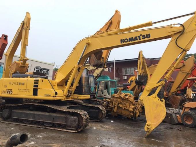 22T Stick Length 3045mm Komatsu PC220-7 รถขุดมือสอง 1