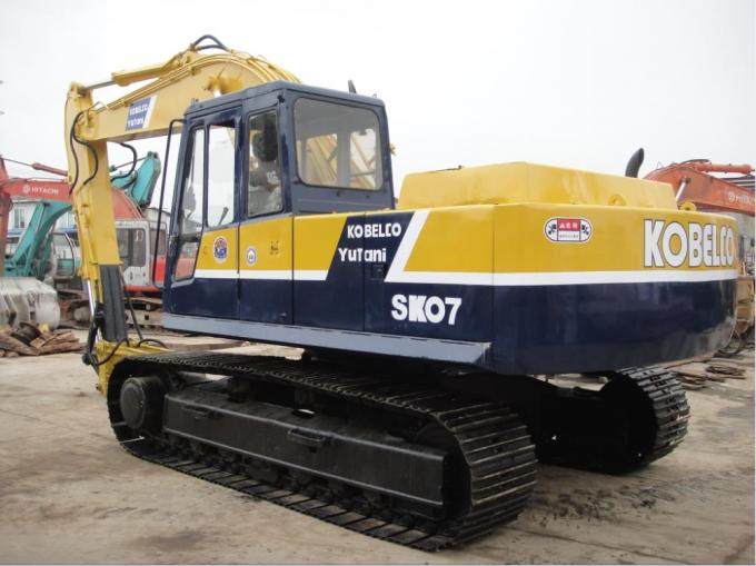 7425 ชั่วโมงชั่วโมงการทำงาน 18 ตัน 0.7m3 SK07 รถขุด Kobelco มือสอง 0