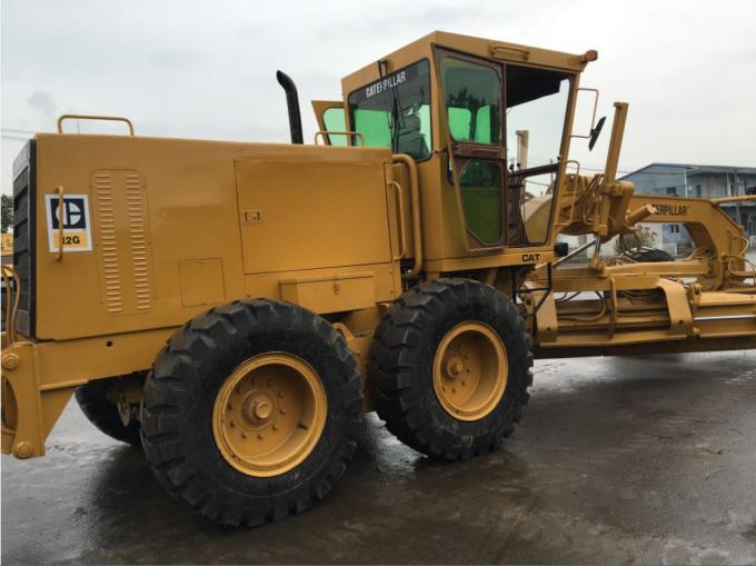 21000kg 8700 * 2400 * 3000mm Caterpillar 12G รถเกลี่ยดินมือสอง 2