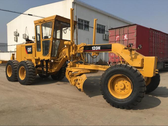 10.3L Displacement 21000kg Caterpillar 120H รถเกลี่ยดินมือสอง 0