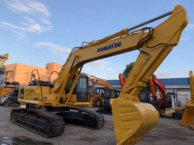 6.7L Displacement 134kw Komatsu PC220-8 22T รถขุดมือสอง 0