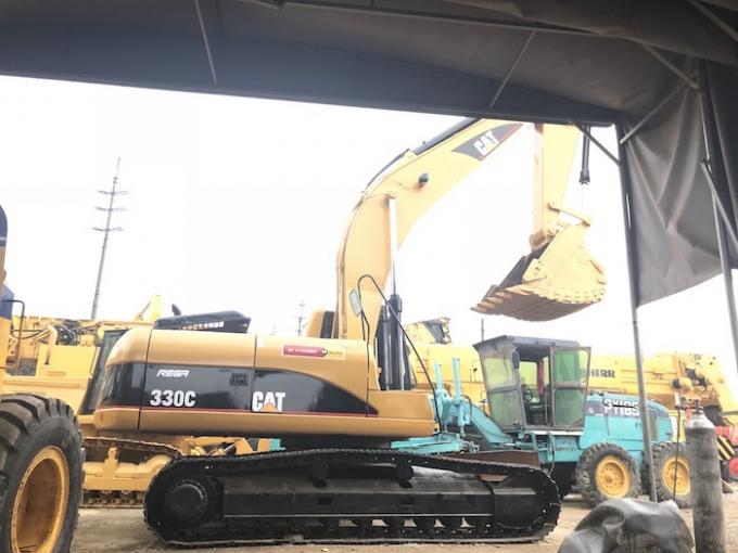 5.5km / H ความเร็ว 0.8m3 Bucket Mini 330C Old Cat Excavator 0
