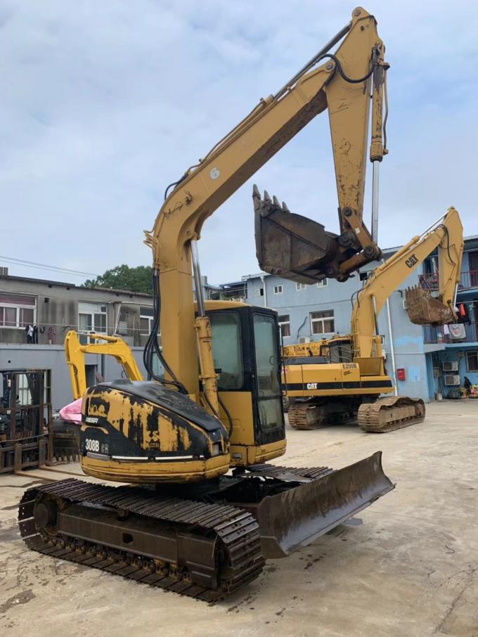 11.3rpm Gradeability Japan Heavy Duty 308B Used CAT Excavator 0