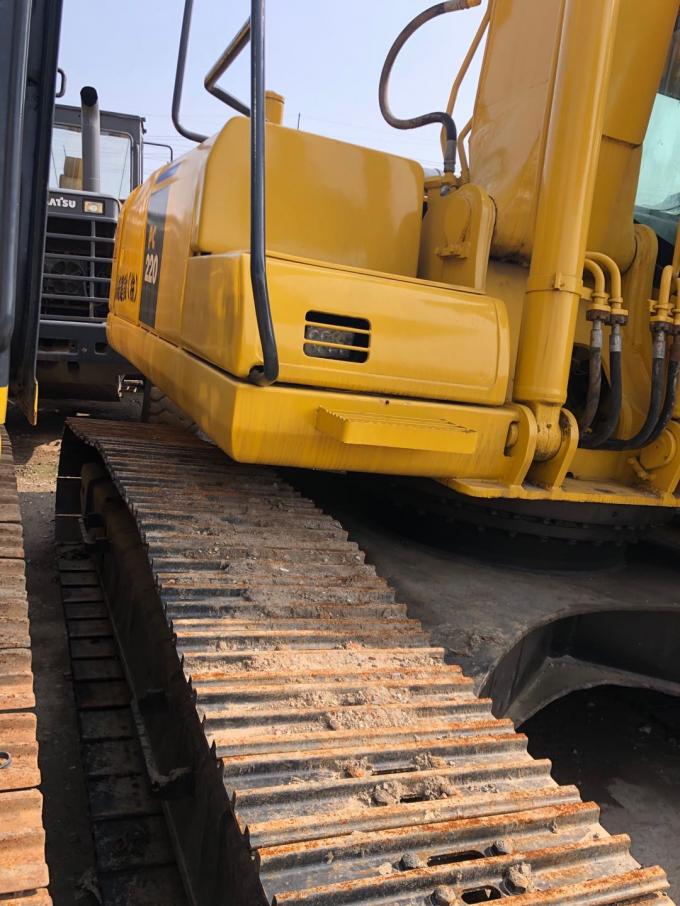 5.5 กม. / ชม. ความเร็ว 107KW PC220-7 ตีนตะขาบใช้ Komatsu Excavator 0
