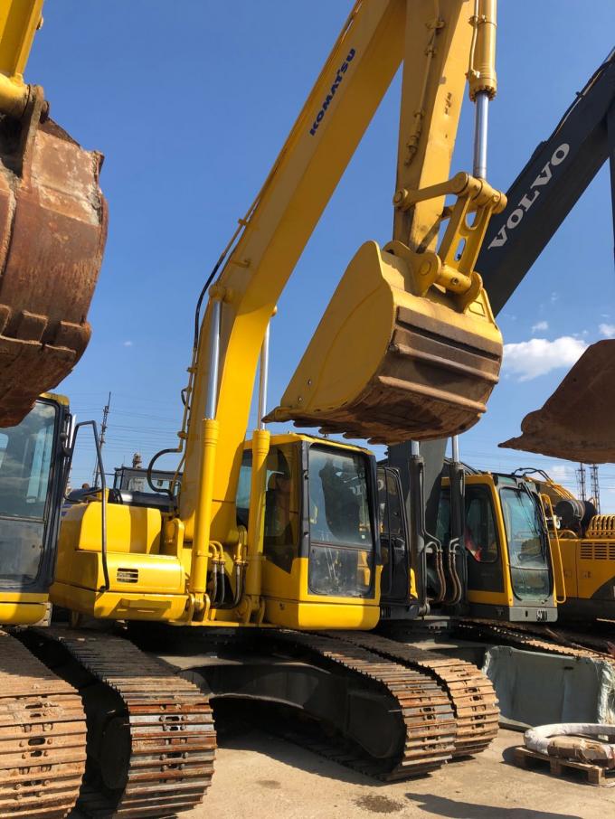 5.5 กม. / ชม. ความเร็ว 107KW PC220-7 ตีนตะขาบใช้ Komatsu Excavator 3